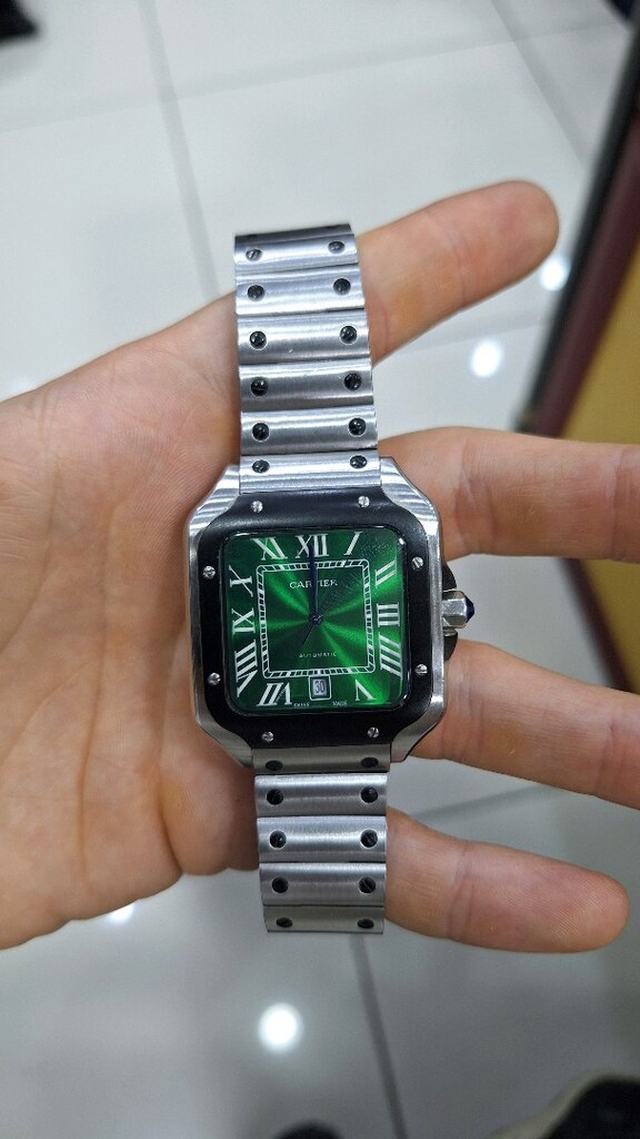 Santos De Cartier Green Dial & Black Bezel - Üst Segment Otomatik - 2