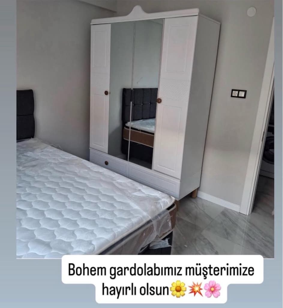 Yatak baza başlık, Bohem Gardrop - 2