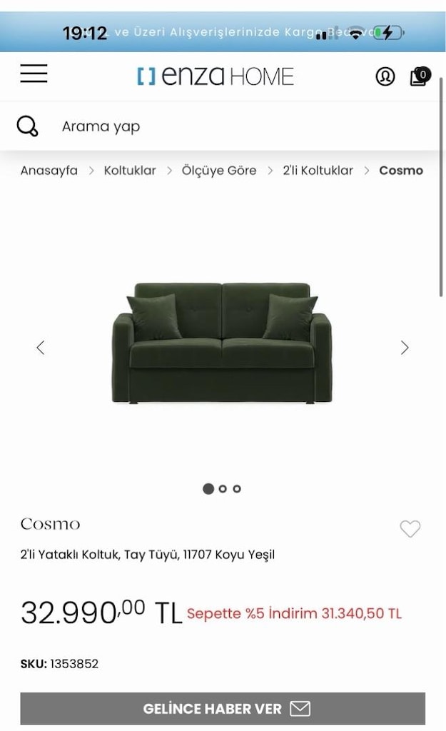 yatak olan koltuk Misafir Koltuğu enza home - 7