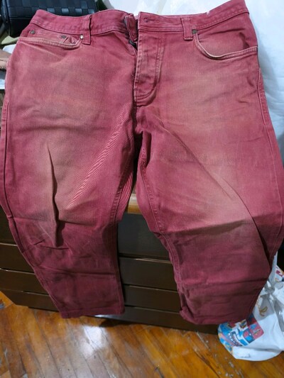 erkek Colins kırmızı Jean pantolon