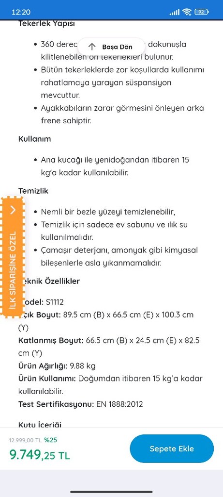 Joie Bebek Arabası - 6