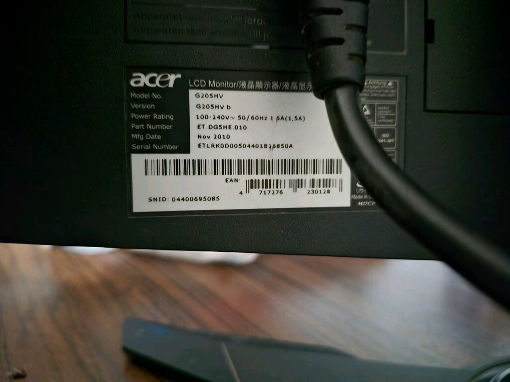 Acer Siyah Monitör - 7