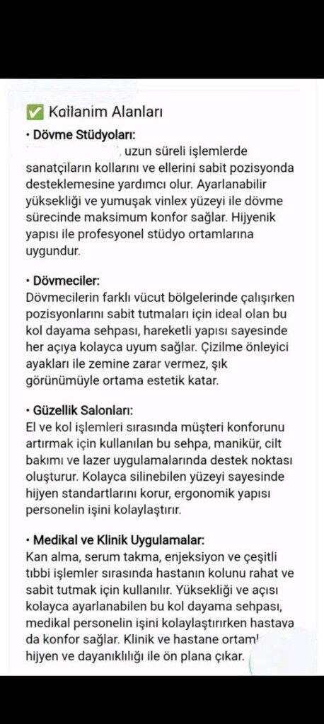dövme kol dayama sehpasi - 18