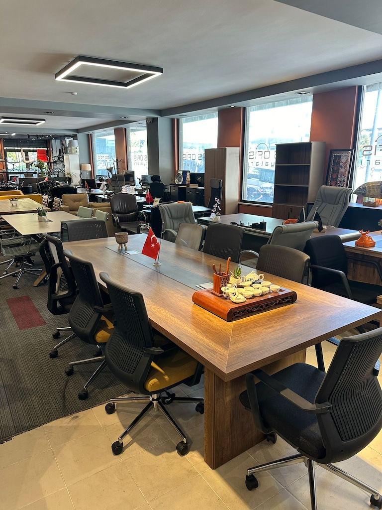 KLAS OFİS ÜSKÜDAR 280X105 BAROK CEVİZ TOPLANTI MASASI - 2