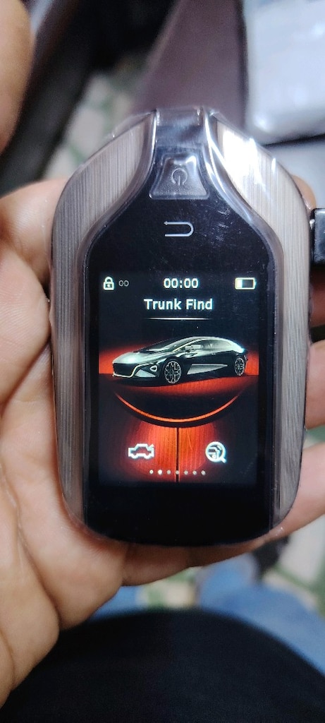 Lcd Ekran Akıllı Araç Kumandası Start Stop Anahtarsiz Çalıştırma - 6