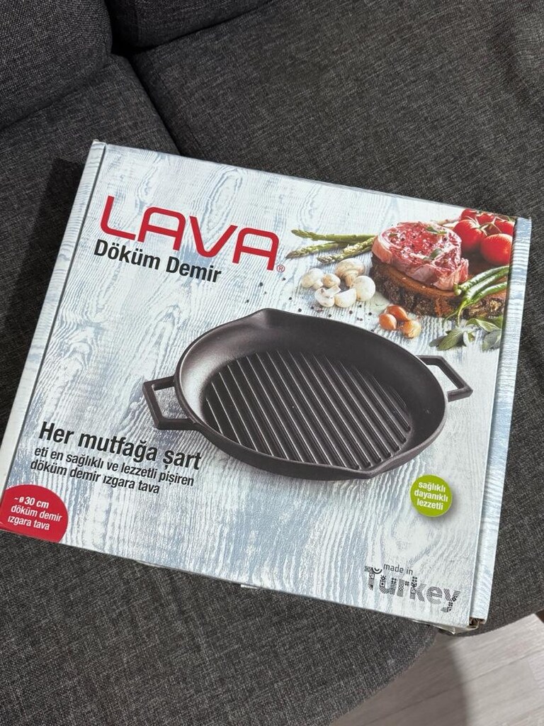 LAVA 30 CM DÖKÜM DEMİR IZGARA TAVA - 3