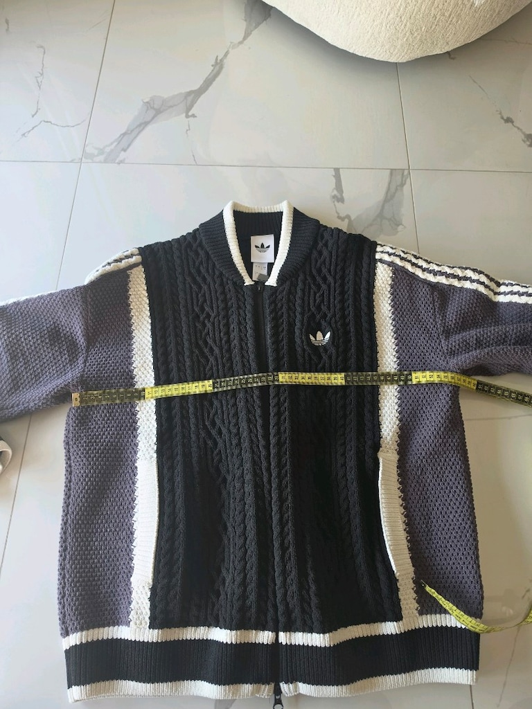 Adidas Siyah Beyaz Gri Hırka - 4
