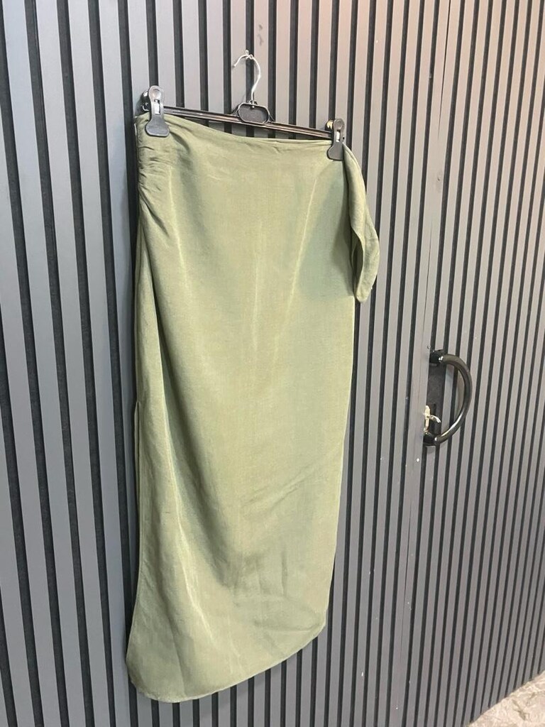 ZARA YANDAN BAĞLAMALI KETEN ETEK - 3