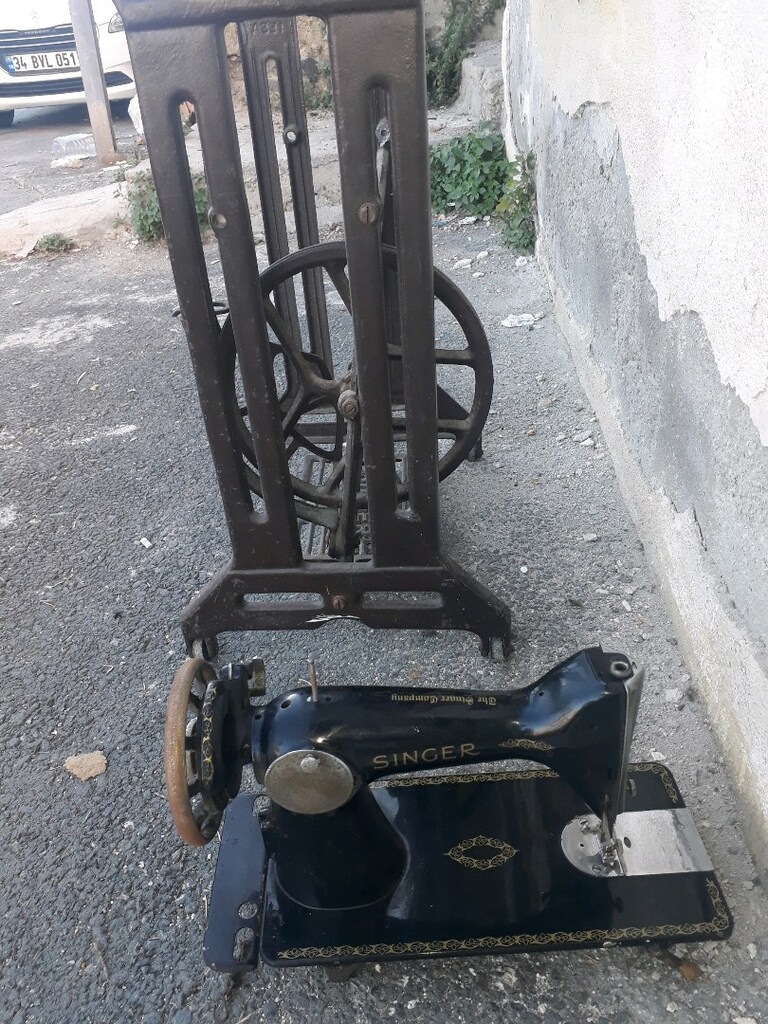 dikiş makinesi eski antika - 7
