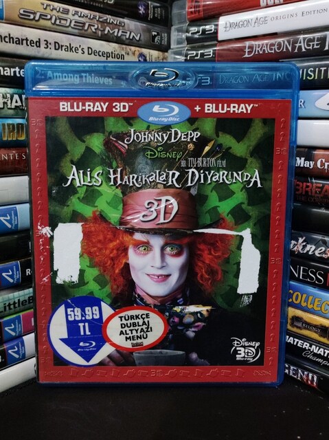 Alis Harikalar Diyarında 3D+2D Bluray Film