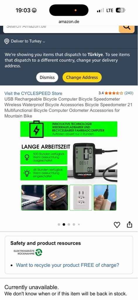 CYCLESPEED kablosuz kilometre saati bisiklet saati bilgisayar - 4