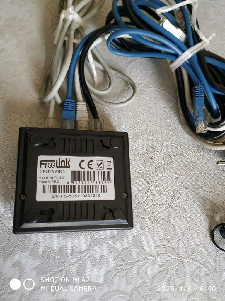 Freelink modem çoklayıcı 5 port Switch - 5