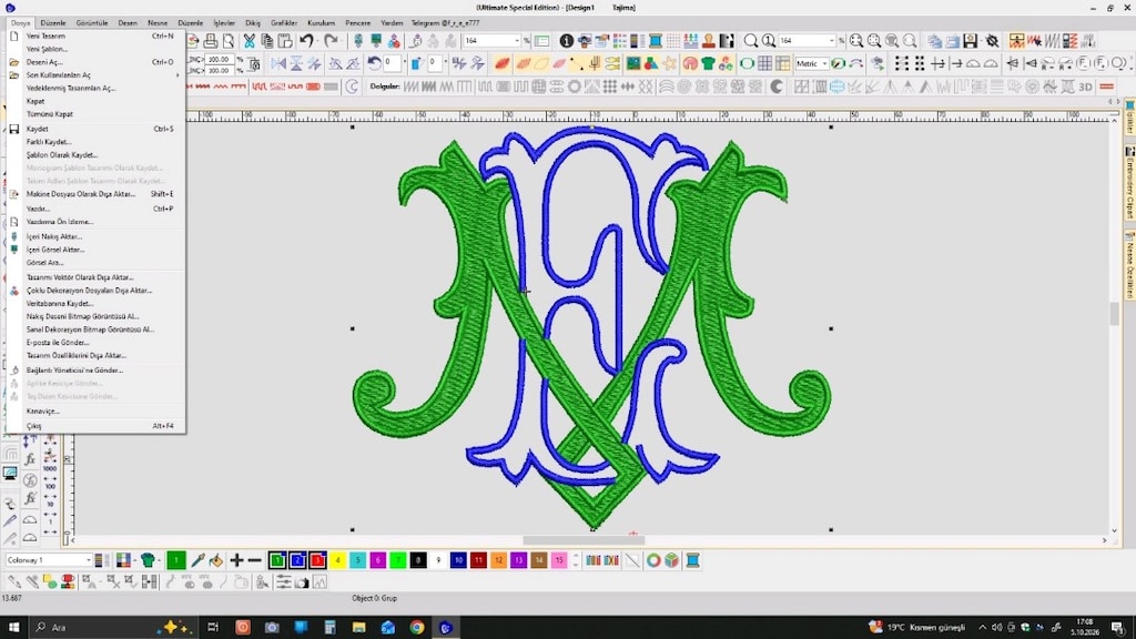 WILCOM EMBROIDERY 4.2 TÜRKÇE MENÜ