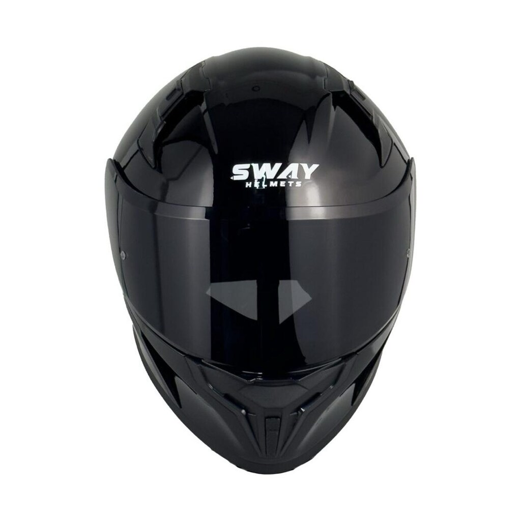 SWAY F357 KAPALI KASK - Parlak Siyah - 4