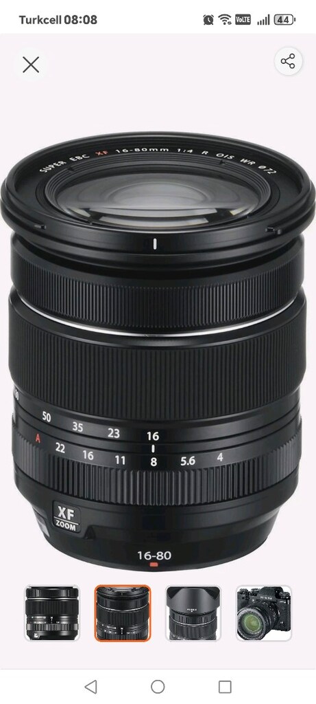 Fujinon XF16-80mmF4 R OIS WR Objektif (SIFIR) - 2