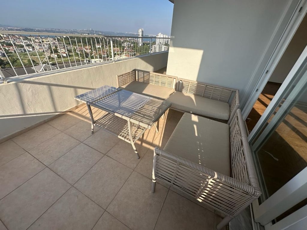 L şeklinde balkon bambu takım - 2