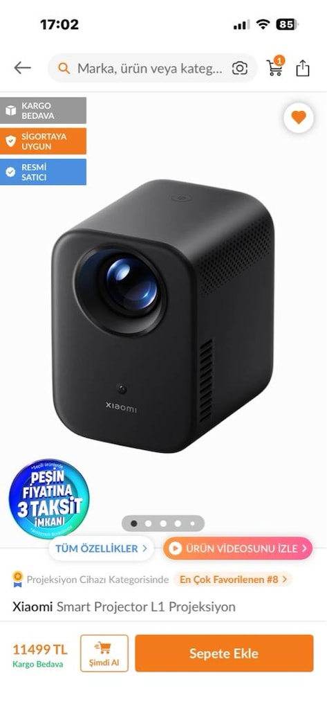 Xiaomi Projeksiyon Cihazı - 7