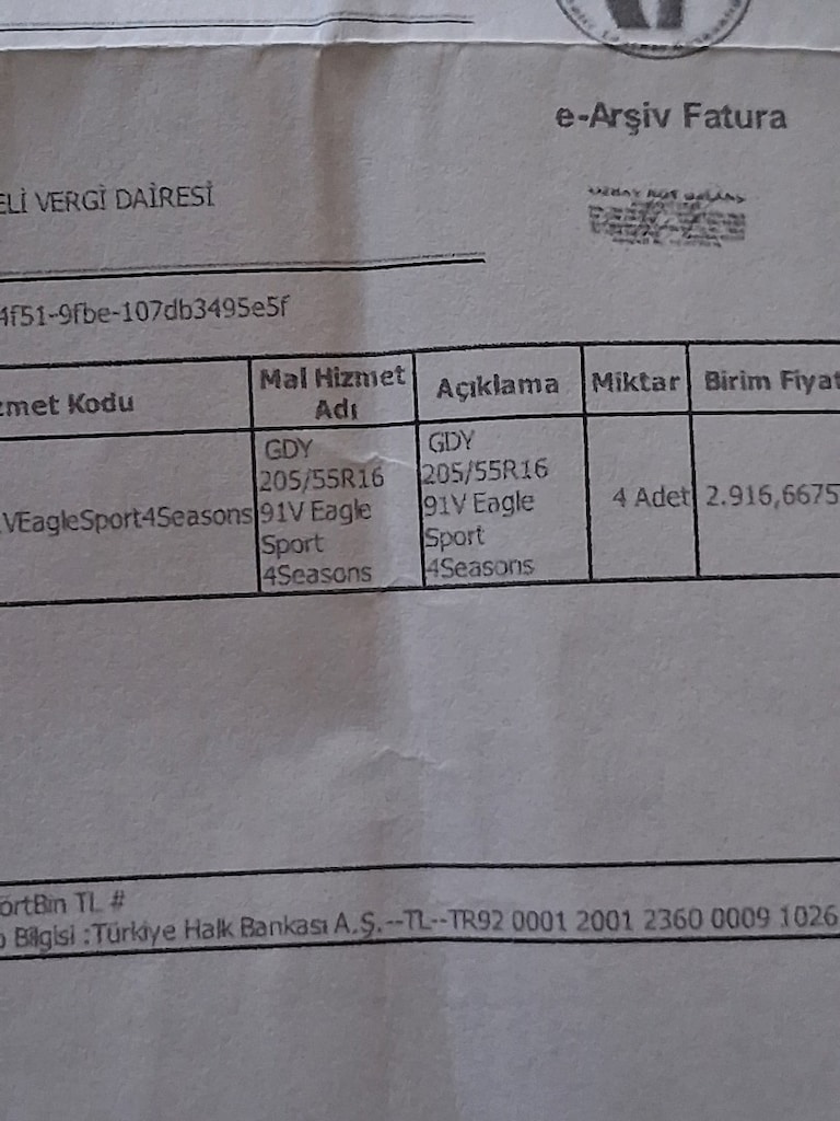 Goodyear marka 4 mevsim 4adet 205 .55.16 ĺ lastik.bir hafta kullanıldı - 8