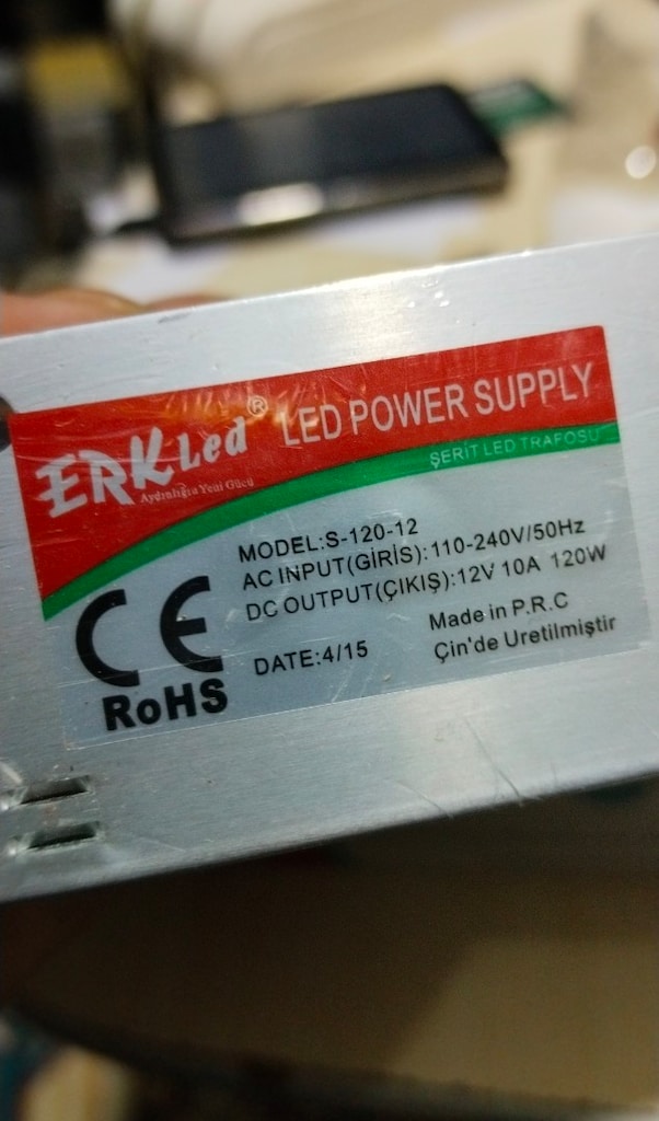 YENİ KUTUSUNDA JELATİNLİ ERK LED 220 VOLT GİRİŞ 12 VOLT ÇIKIŞLI TRAFO - 5