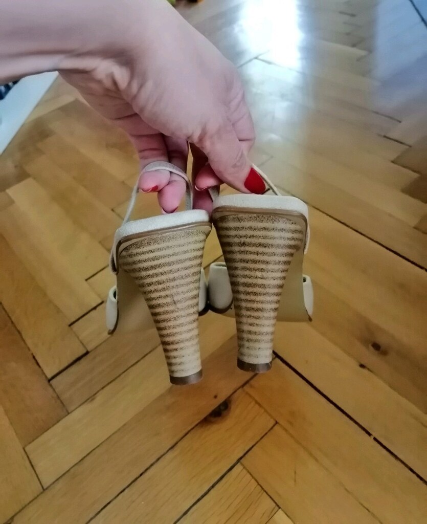 Krem Rengi Süet Stiletto - 5