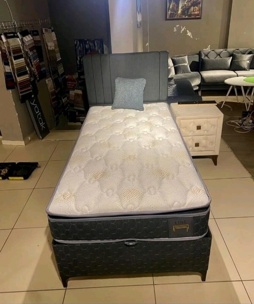 SIFIR TEK KİŞİLİK YENİ BAZA BAŞLIK YATAK ŞOK FİYAT - 2