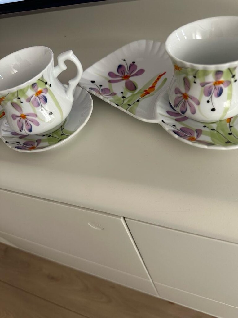 ikili çay kahve fincanı - 5