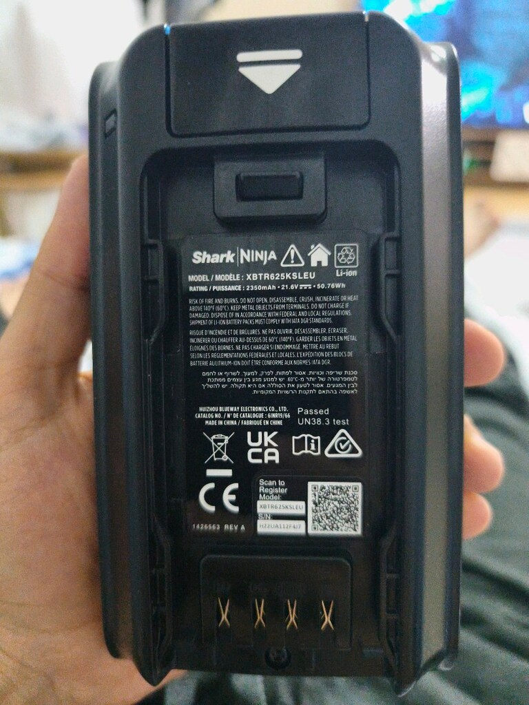 Shark Ninja Power Detect Pro Bataryasi