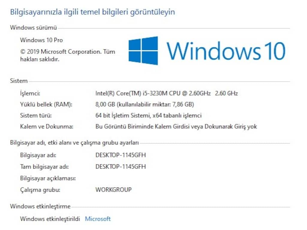 Oyuncu Nvidia Lenovo i5 - Sıfır Pil - 8gb RAM - Çift SSD Turbodisk"li - 6