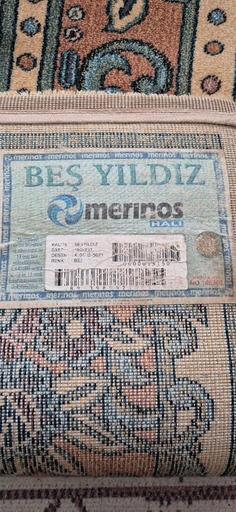 4 m2 kışlık merinos halı yeni - 2