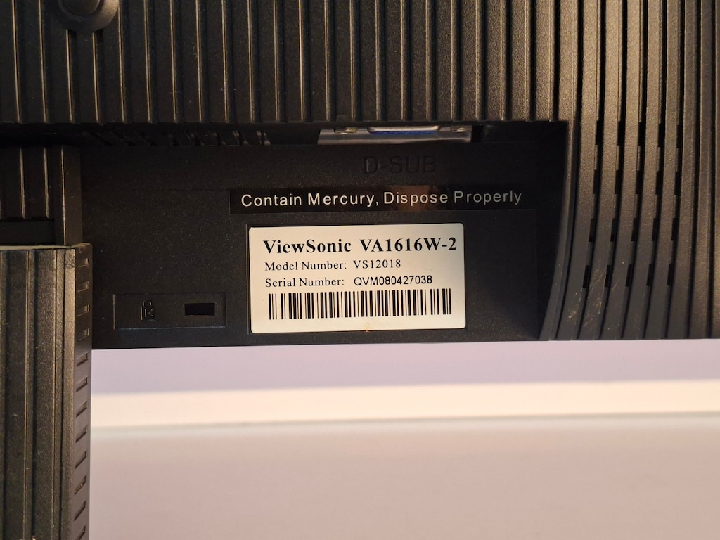 ViewSonic VA1616w TFT Flat Panel 16 inç 1366x768 8ms VGA Monitör - 6