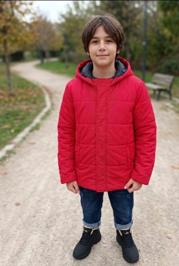 çocuk montu ve botu