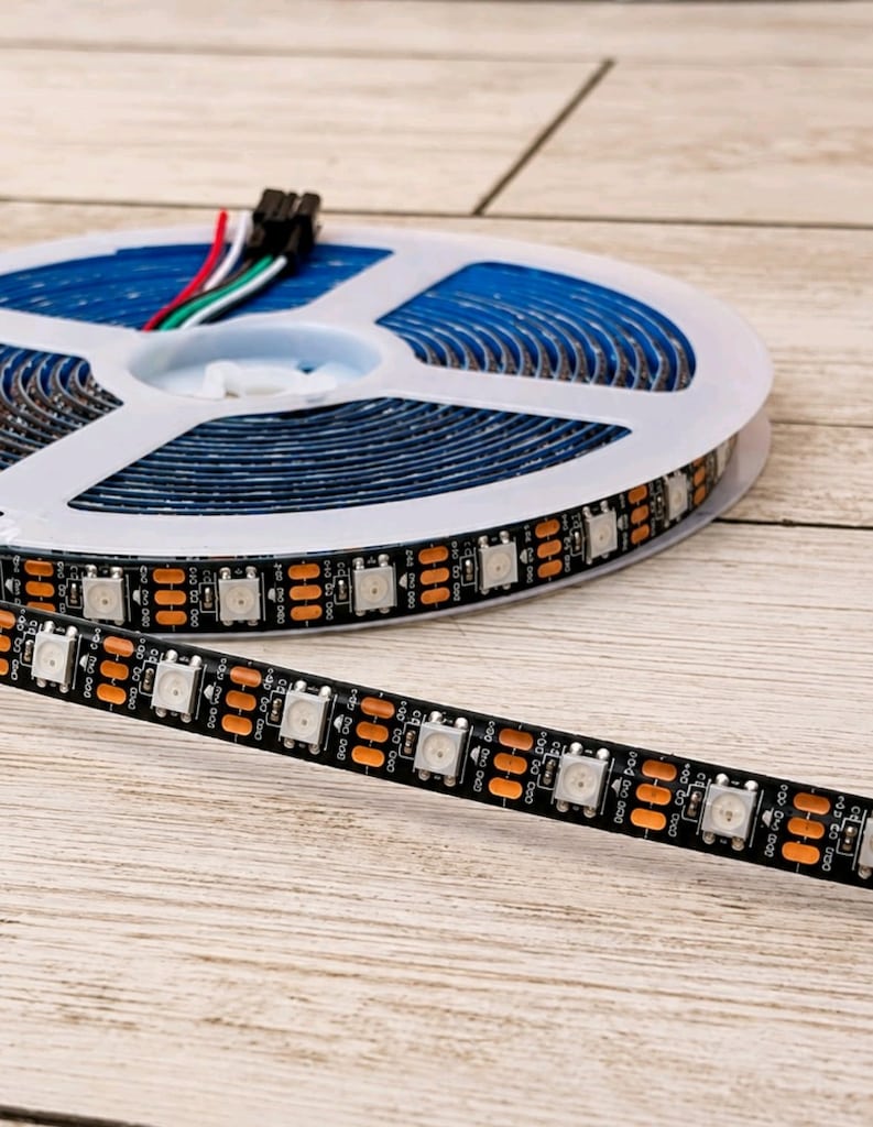 ws2812b 5mt. metrede 60 led ip 20 iç mekan - 2