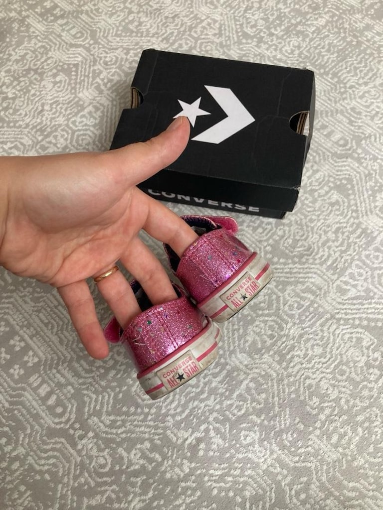 PEMBE SİMLİ BEBEK/ÇOCUK CONVERSE 22 NO - 4
