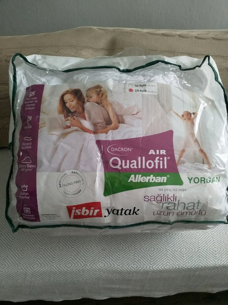 İşbir Dacron Air Quallofil Allerban çift kişilik 195*215 yorgan, yeni. - 2