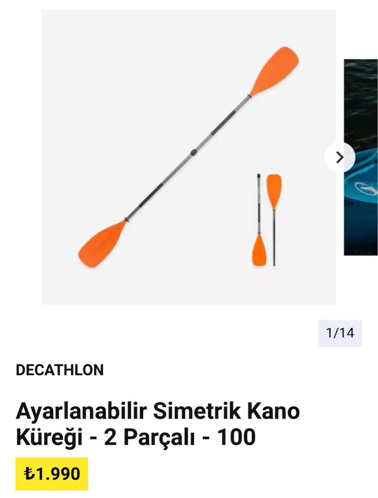 decathlon kano ve tüm ekipmanlar 1 kere kullanıldı - 2