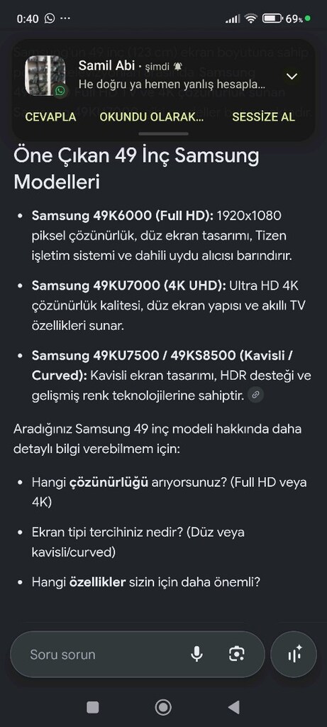 49inc 124ekran Samsung oval ince ekran çerçevesiz tv - 20