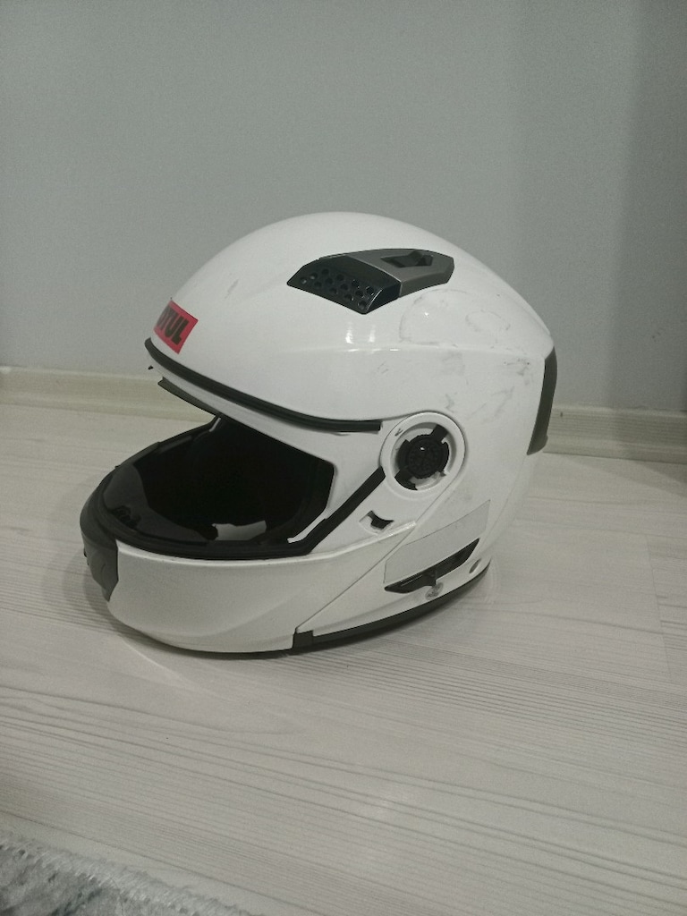 beyaz motor kaskı - 4
