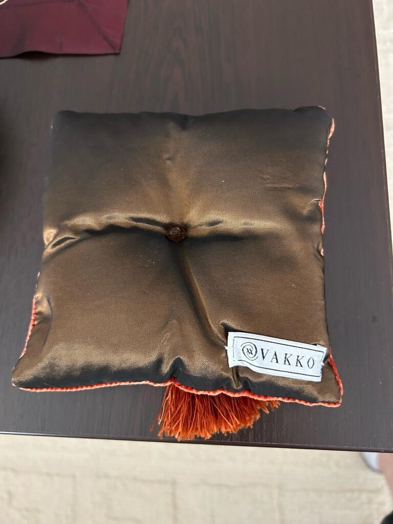 vakko kadife püsküllü dekoratif koku kesesi - 2