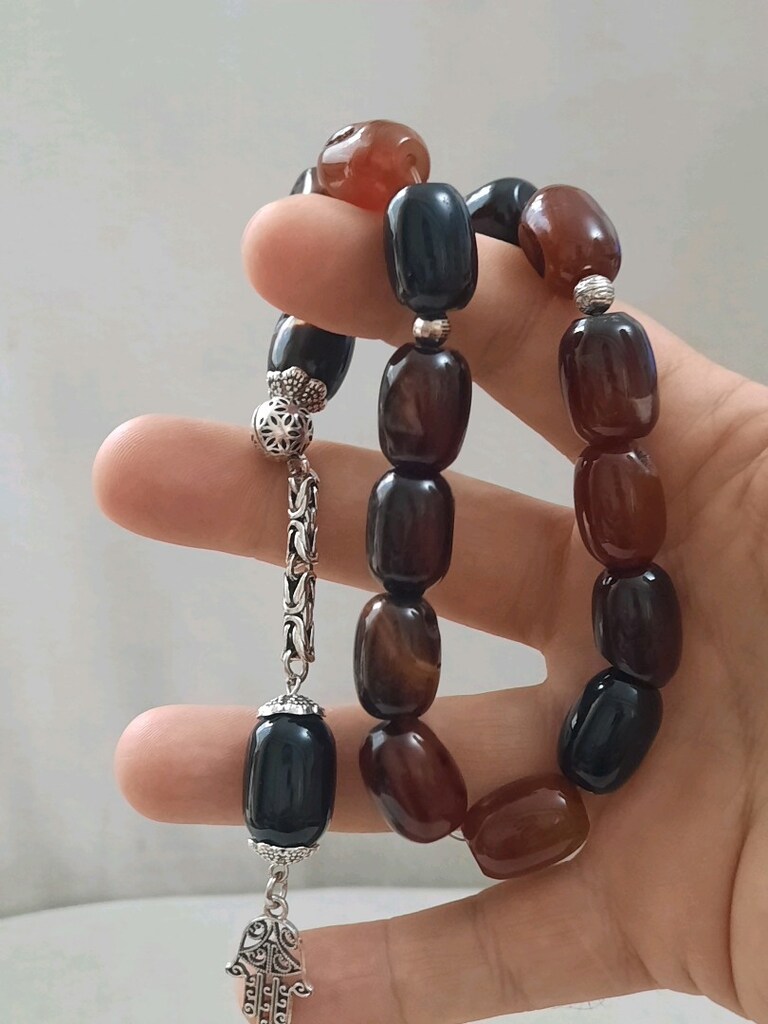 Akik naturel doğaltaş tesbih - 5