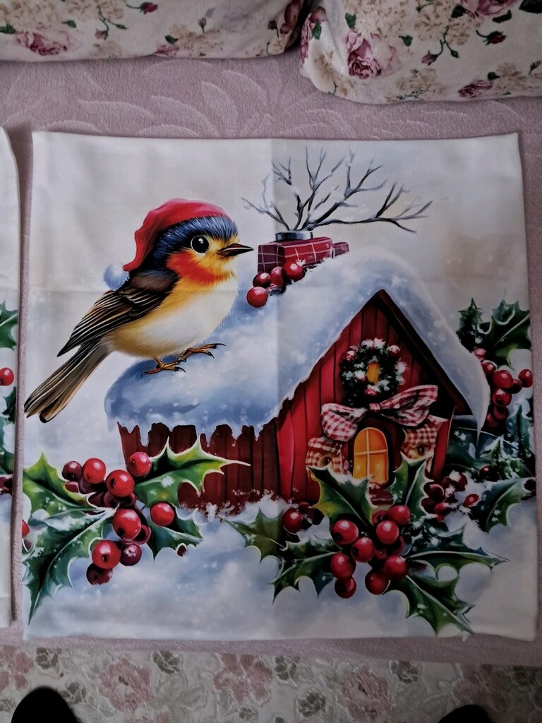 Dekoratif 2 li Yılbaşı Kuşu 45 X 45 cm.