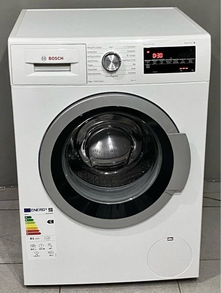 Bosch 9 Kg 1200 Devirli İnverter A+++ Serie 6 Çamaşır Makinesi - 3