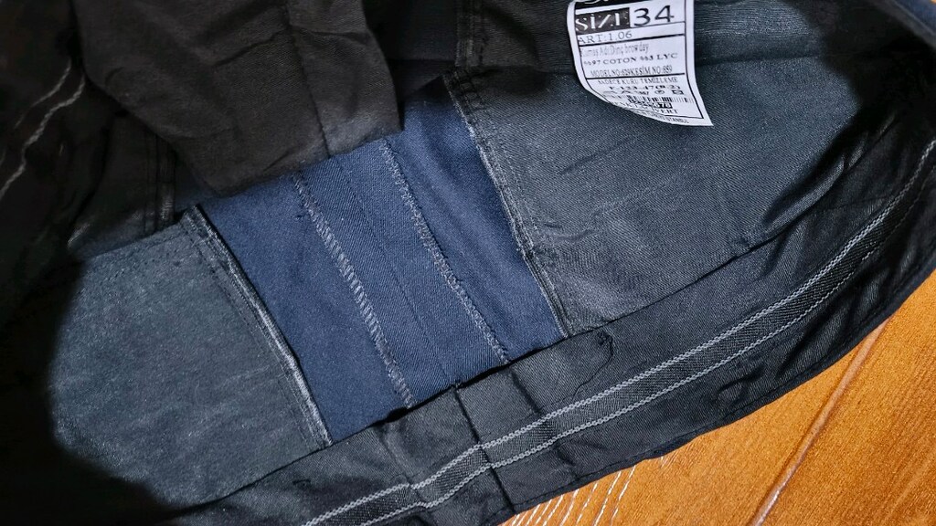 Erkek likralı koyu lacivert pantolon. - 7