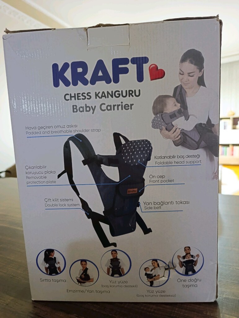 Kraft Chess Bebek Kangurusu (Siyah) - Kutulu / Çok Temiz - 3