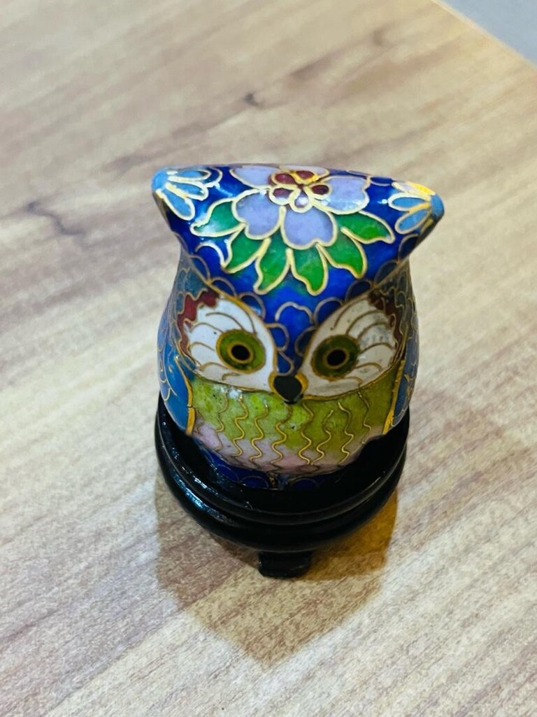 cloisonne baykuş - 2