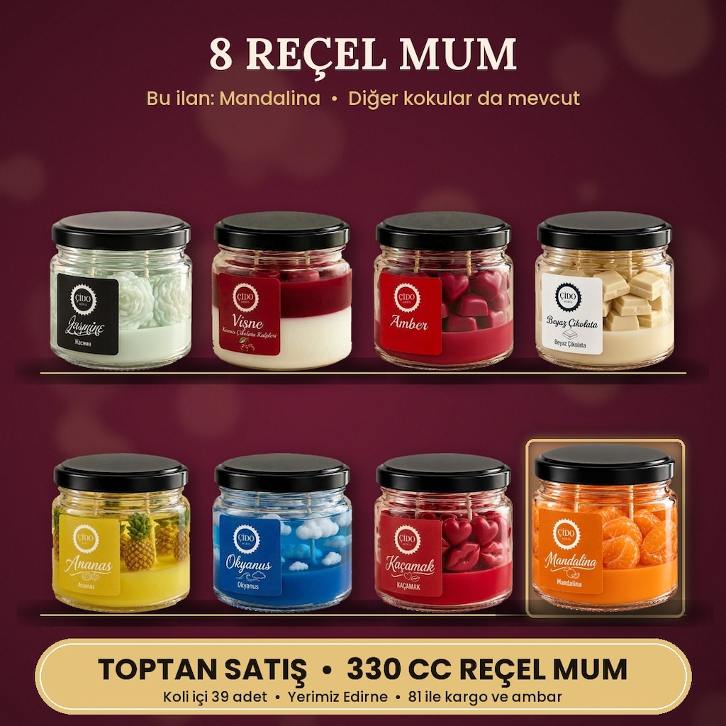 KOKULU MUM 330CC MANDALİNA ÇİDO MİRİS TOPTAN - 3