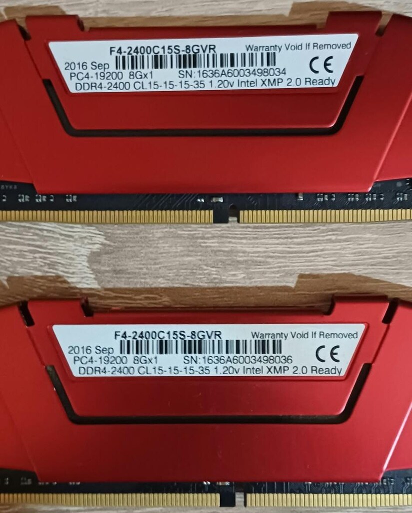G SKİLL CL 15 2400 mhz DDR4 2 X 8 GB RAM - 2