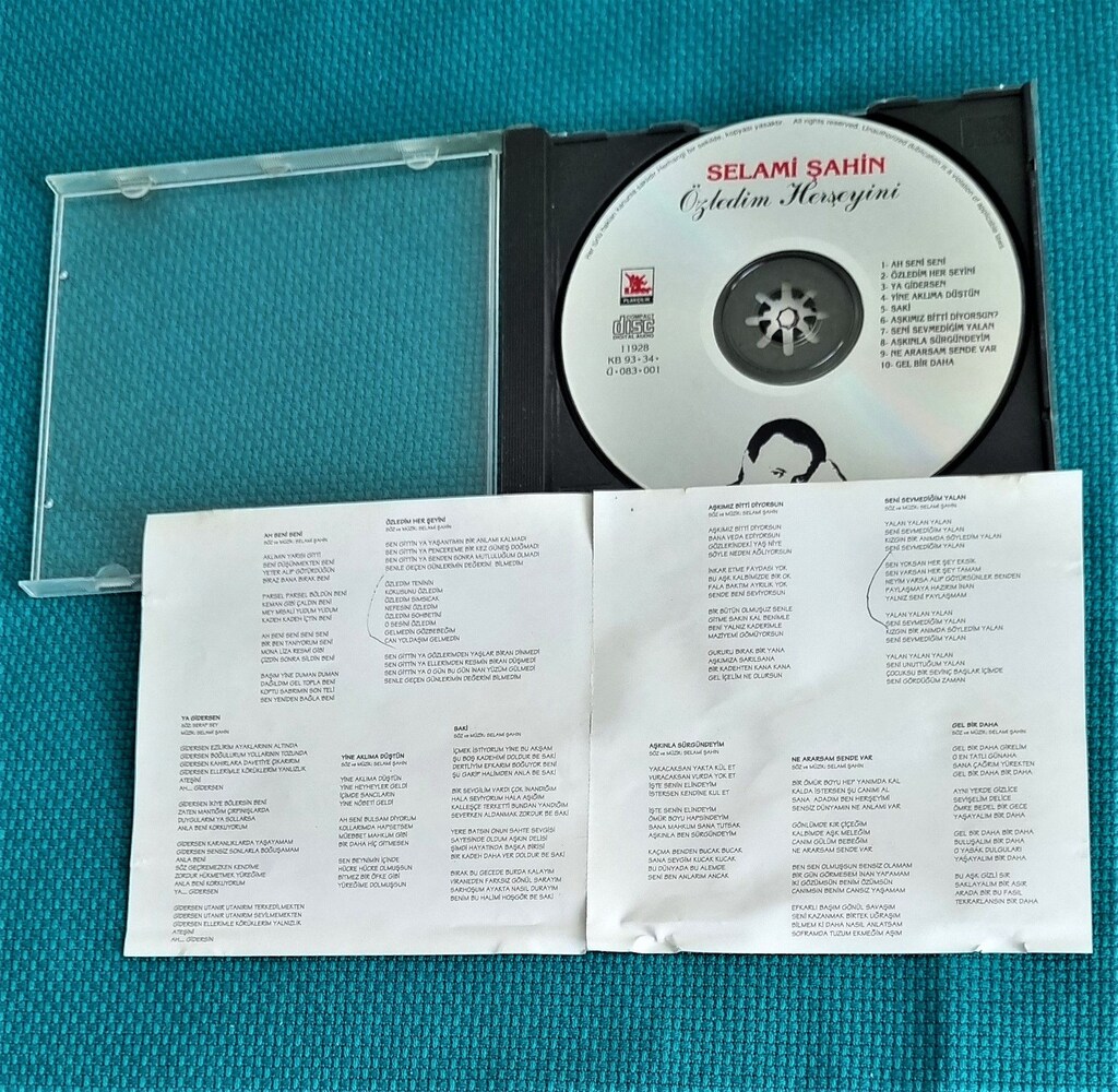 Selami Şahin CD - “Özledim Her Şeyini” Orijinal CD - 7