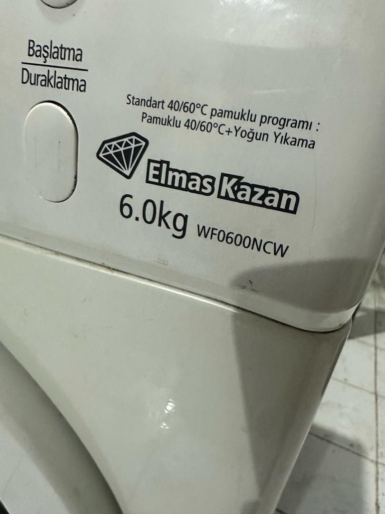 Samsung WF0600NCW A+ 1000 Devir 6 kg Çamaşır Makinesi - 2
