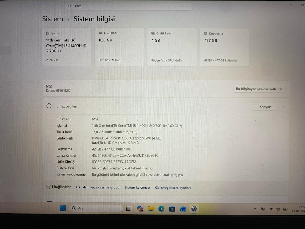 acil satılık son fiyat MSI LAPTOP VE EKİPMANLAR - 3
