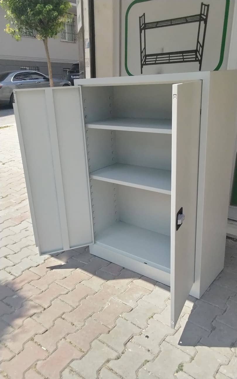DOSYA ARSİV DOLABI BEYAZ 130 CM BOY - 2